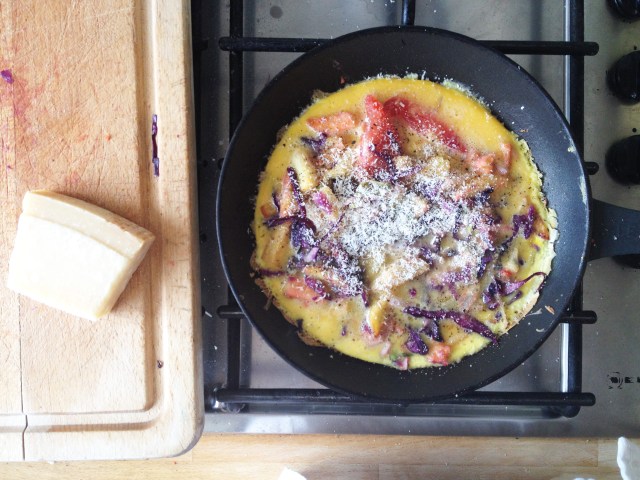 Grate some parmesan over the top